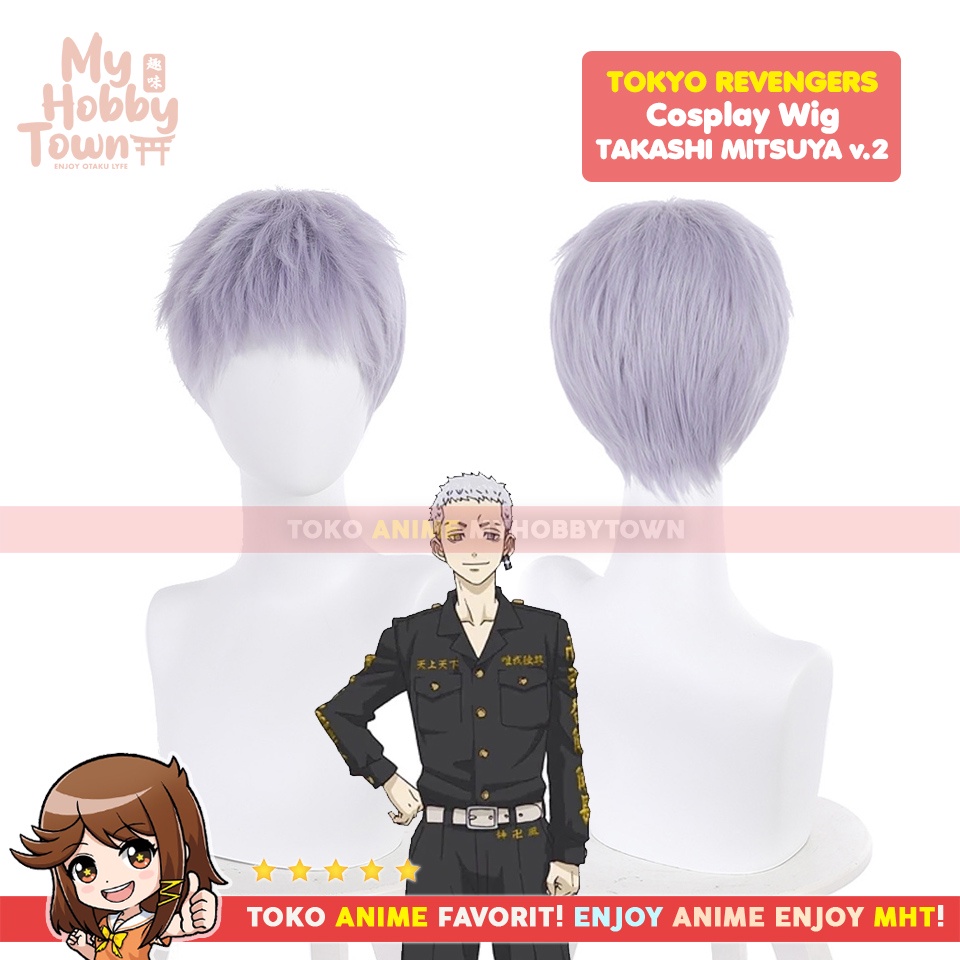 Wig Cosplay Anime Tokyo Revengers : Mitsuya Takashi Rambut Palsu