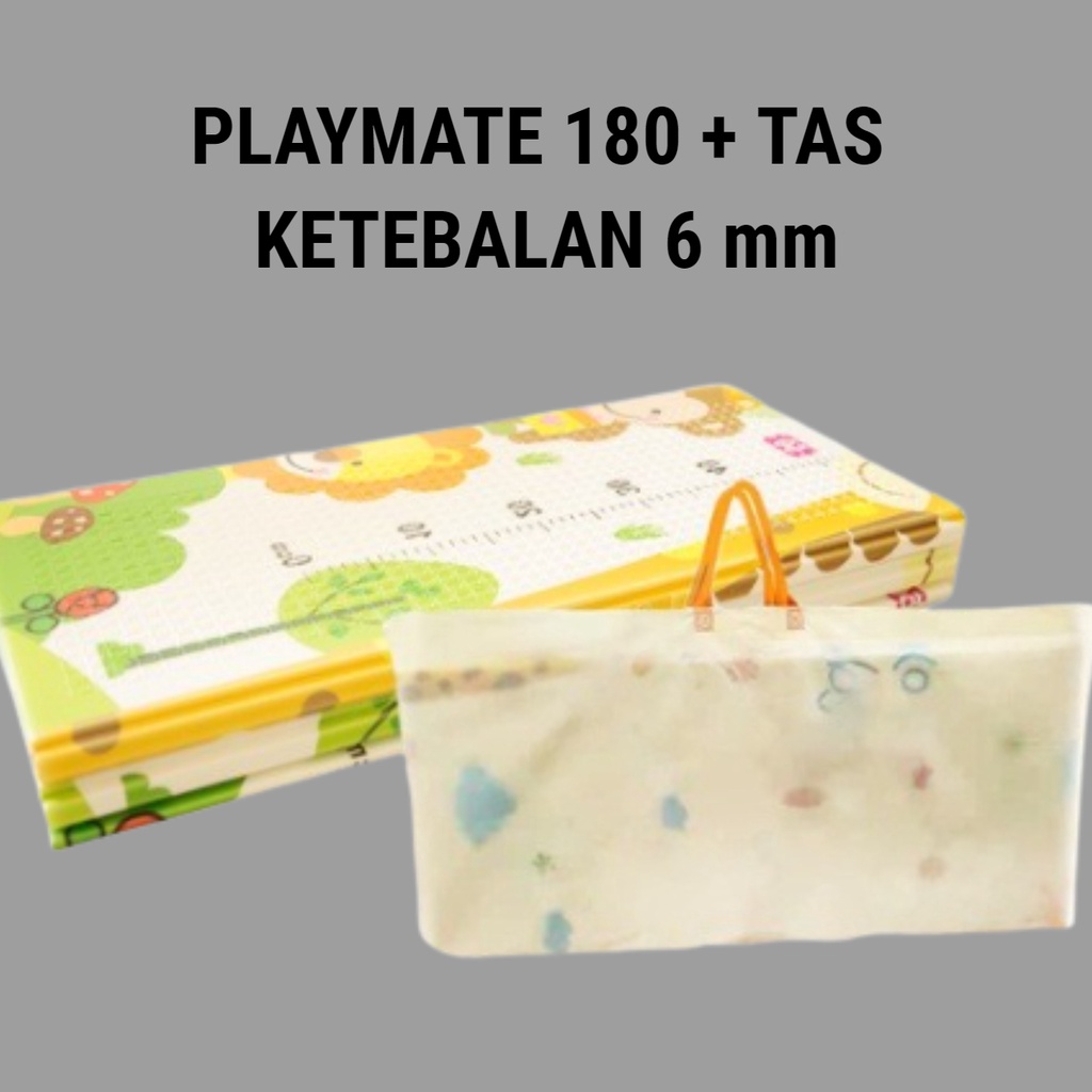 RANDOM - Playmat Untuk Bayi dan Anak Tebal 6mm Double Side Multifungsi Worlddekor