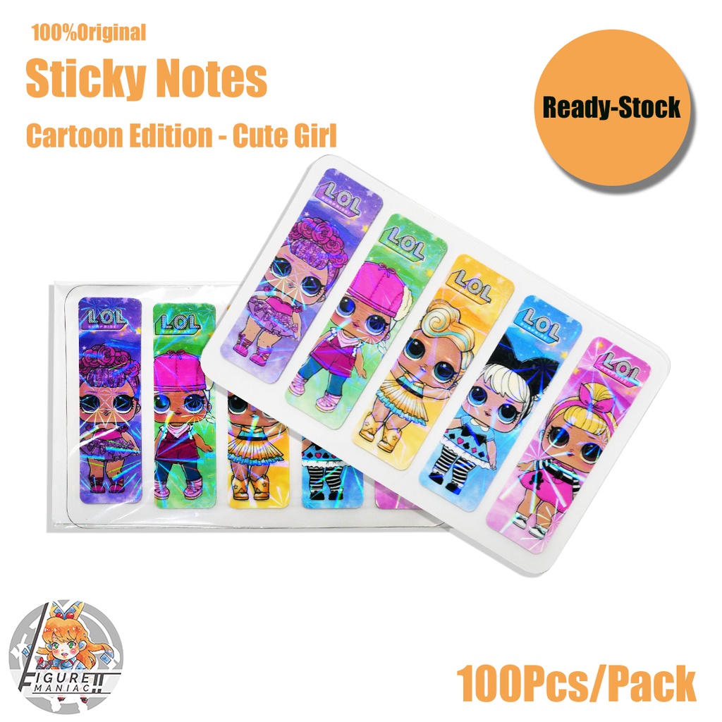 ATK - Sticky Note Pembatas Buku Sticker Pembatas Buku Lucu Stick Note Fancy Memo Edition Murah