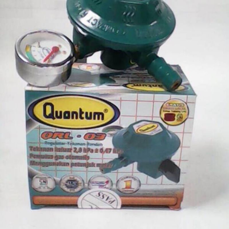 Quantum Regulator Gas LPG QRL-03 Plus dengan Meter Regulator gas LPG tekanan