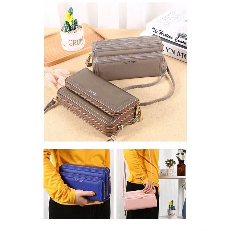 SPESIAL PROMO 7.7 - DOMPET WANITA REMAJA ORIGINAL FOREVER YOUNG IMPORT DOMPET HP PANJANG LIPAT - KB200