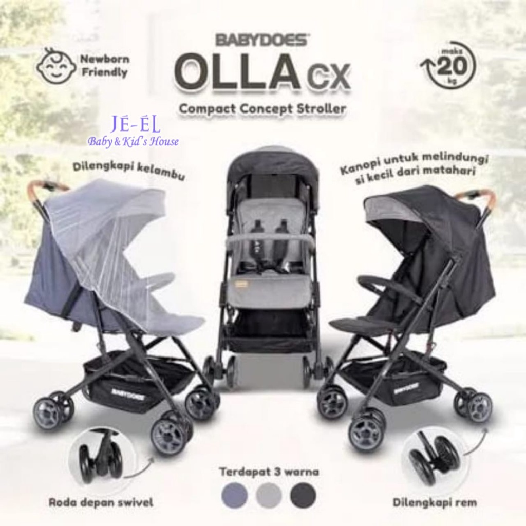 Baby Does Stroller Olla CX Compact CH - SY 314 / Stroller Cabin Size