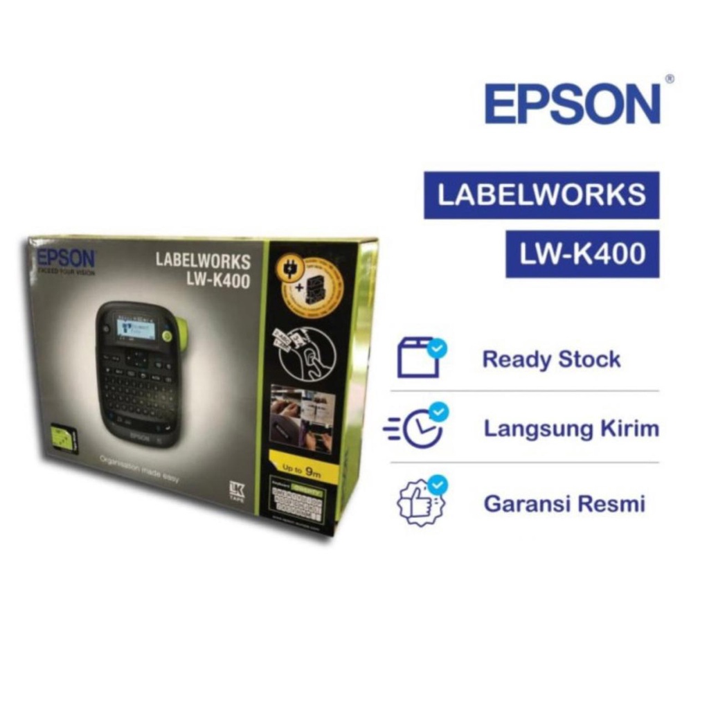 PRINTER EPSON LABEL WORKS LW-K400 / LABEL LWK 400 - RESMI