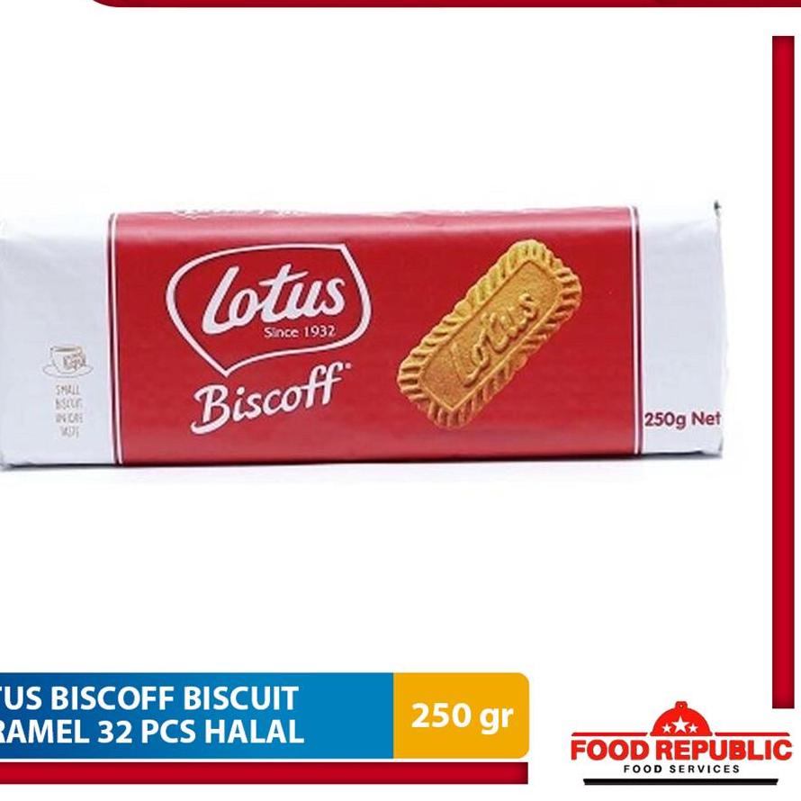 

Sale | HJ6 | LOTUS BISCOFF BISCUIT KARAMEL 250 GR 32PC - CARAMELISED BISCUITS HALAL