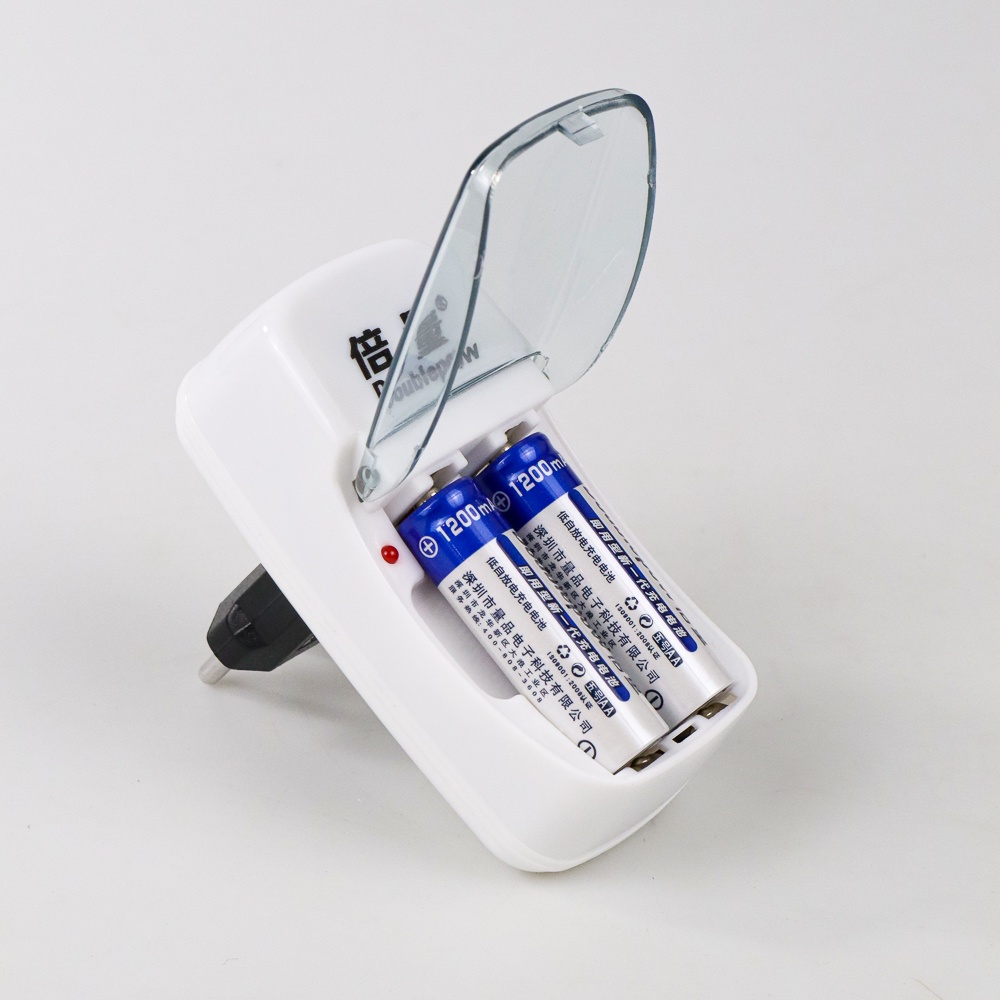 Baterai Charger AAA / AA Doublepow` 2 Slot Battery` Recharger Batre Cas A3 / A2