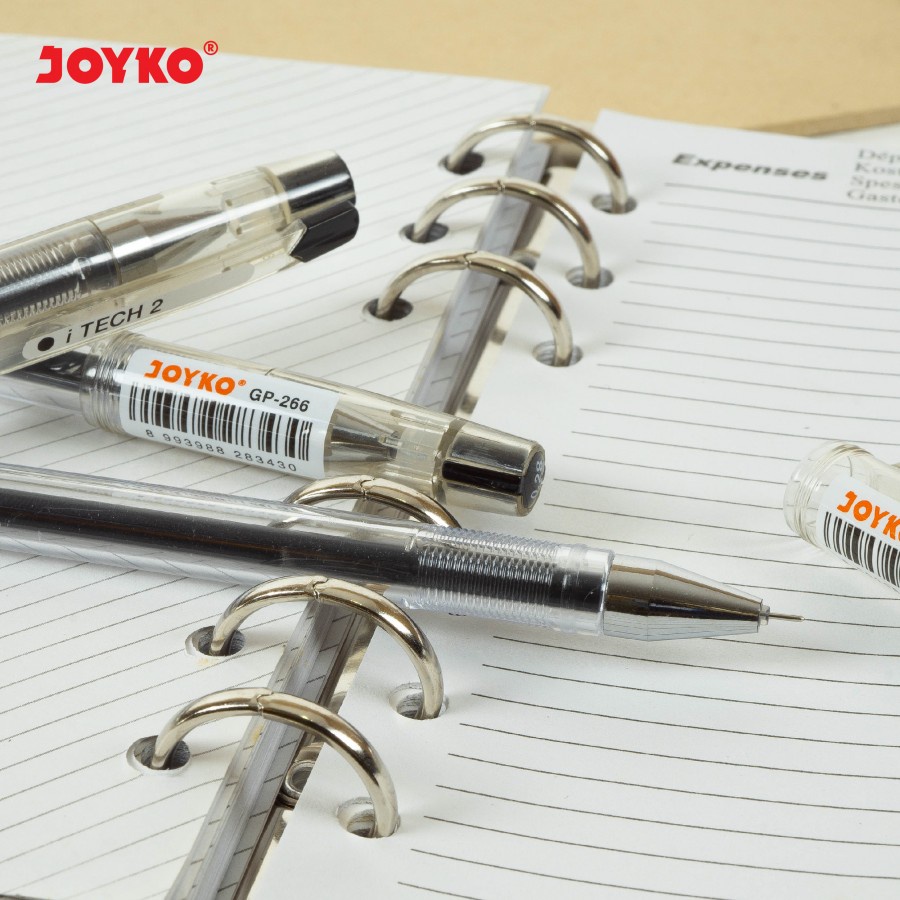 

RK (12pcs) Joyko Gel Pen Pulpen Gp-266 I Tech 2 028mm - Hitam