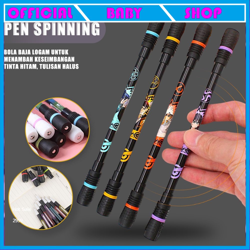 

Pulpen Putar Spinner/pen spinning anime anti slip anak/pulpen putar magnet