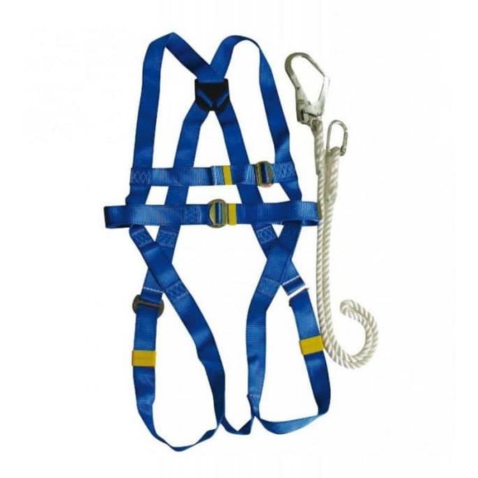 SAFETY BODY HARNESS WITH LANYARD KRISBOW KW1000438 ALAT SAFETY sumberh11 Berkualitas
