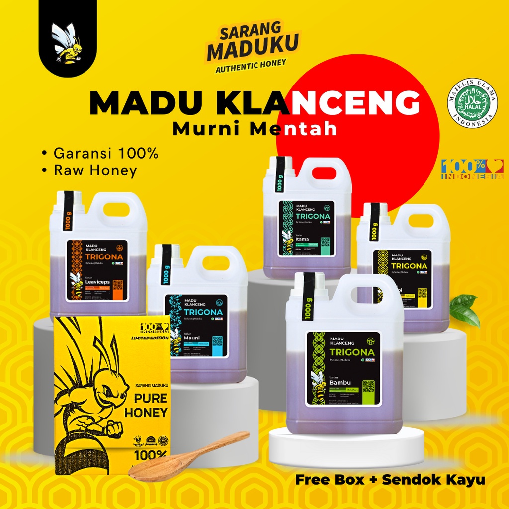 

Terlaris Sarang Maduku - Madu Klanceng Murni 100% Asli Madu Klanceng Trigona Madu Klanceng Asli Itama Biroi Leavyceps Bambu Mauni