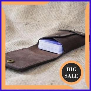 

parts dompet kartu kulit crazy horse dompet kartu berdiri warna coklat 2ZJN23