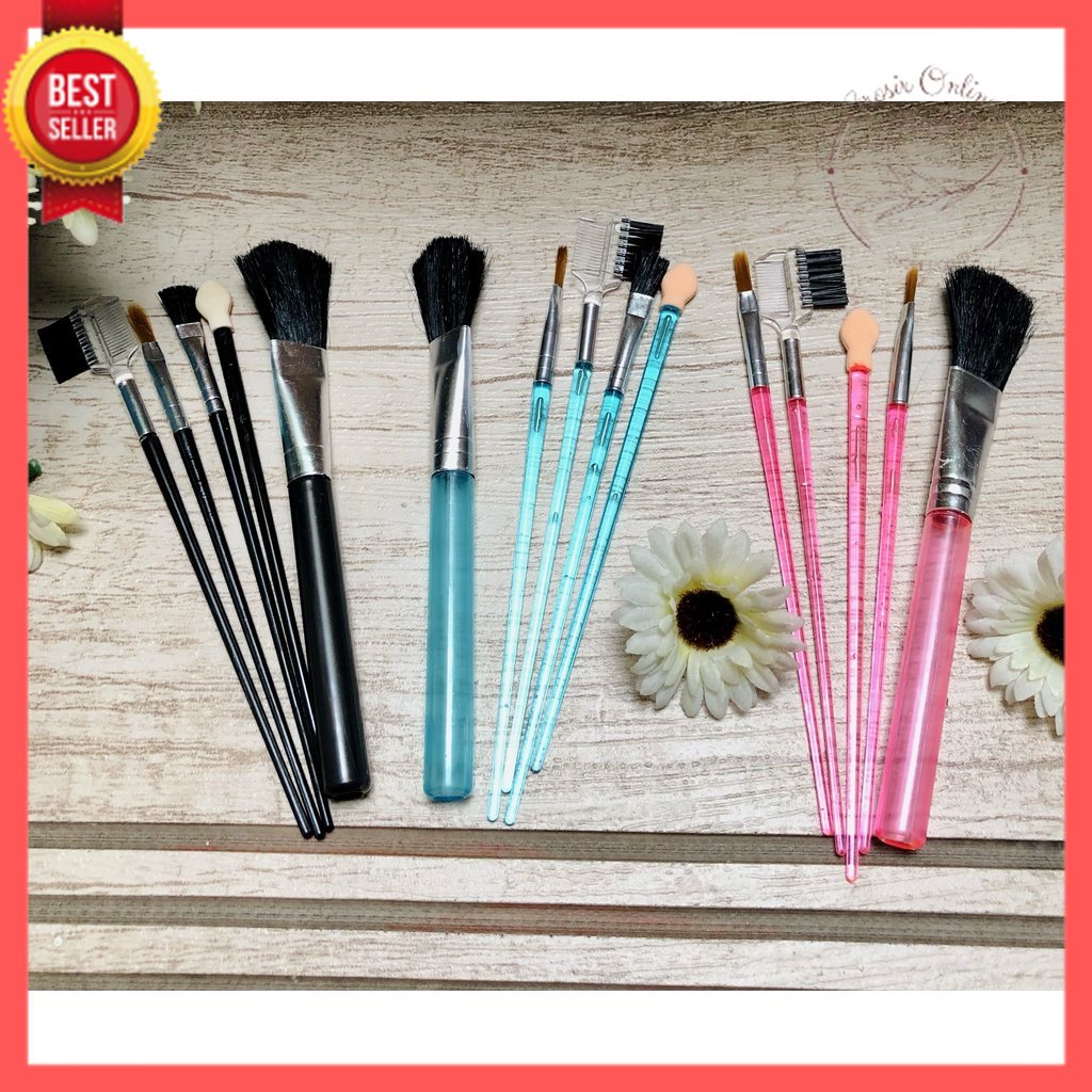 GOS -I309- Kuas Makeup Isi 5 Pcs - Kuas Satu Set - Brush Makeup isi 5 - Make up Brush