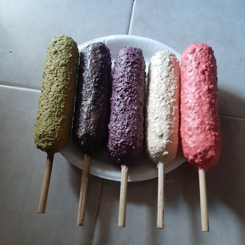 replika tiruan pajangan corndog manis mozarella