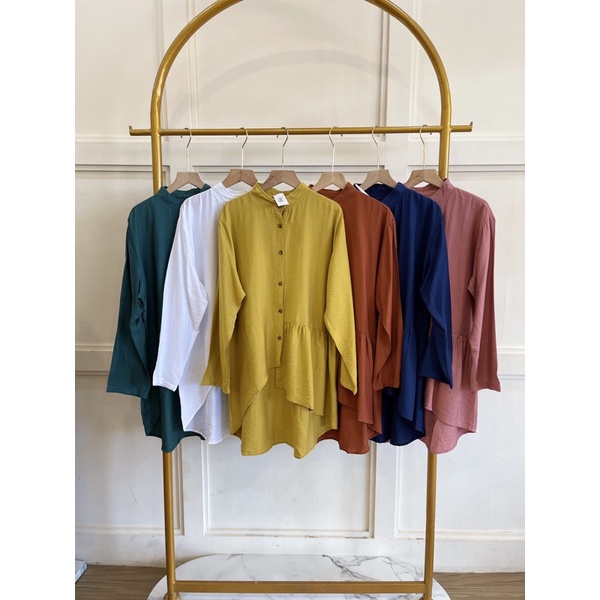 B1071 // B1186 Blouse Polo Linen