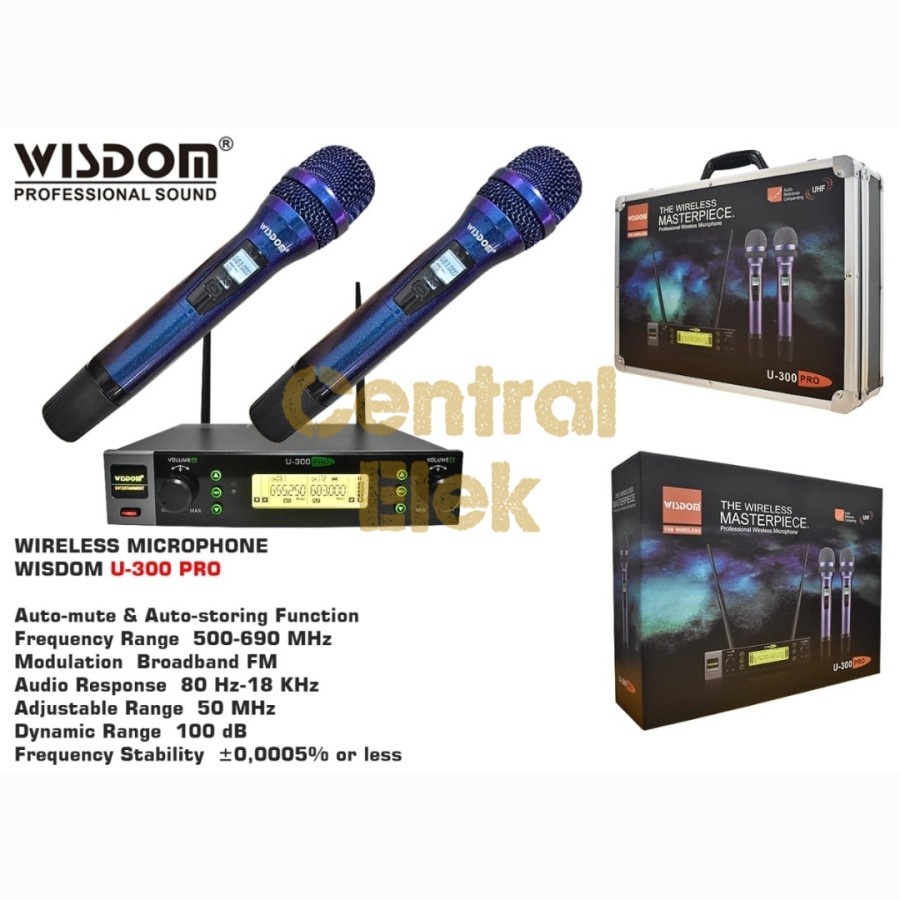 mic wireless wisdom u300 pro original microphone wisdom u300pro u 300