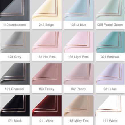 

COD PEMBUNGKUS BUNGA WATERPROOF / KERTAS BUNGA GDM / 1 PACK 20 PCS - PEONY