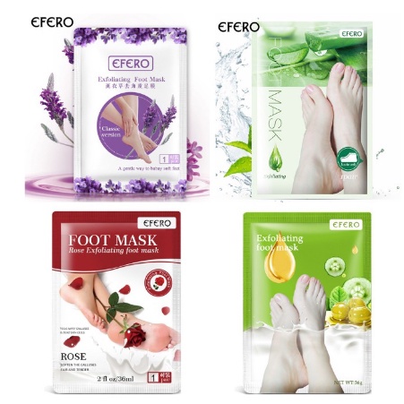 1 pasang Efero foot mask masker kaki foot peeling foot exfloating efero exfloating foot mask