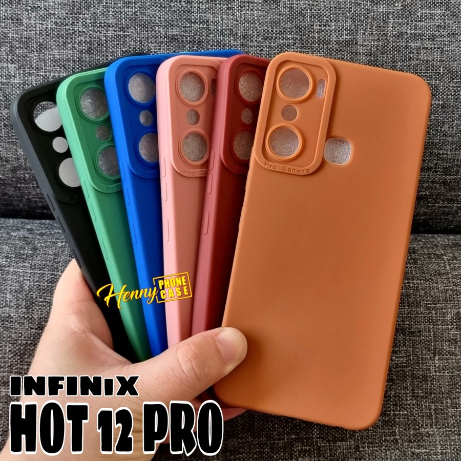 INFINIX HOT 20i HOT 20 5G HOT 20S HOT 12i HOT 12 PRO CASE SOFTCASE PRO CAMERA SILIKON KARET CASING PROTECT CAMERA COVER PELINDUNG KAMERA  FULL COVER MATTE EDGE CAMERA