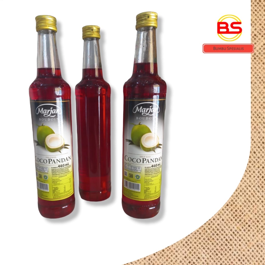 Sirup Marjan Boudoin / Sirup Marjan Rasa Coco Pandan 460ml - HALAL