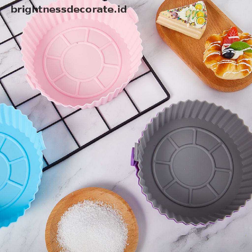 [Birth] 16.5cm Air Fryer Silicone Pot Air Fryer Basket Liner Anti Lengket Oven Baking Tray [ID]