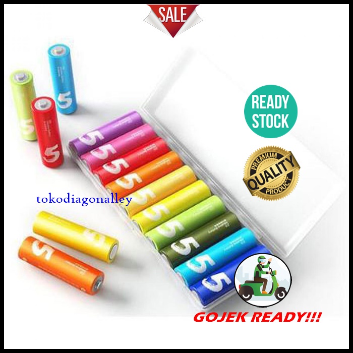 Batu Baterai Alkaline AAA AA Warna Warni Non Rechargeable Battery 10 PCS