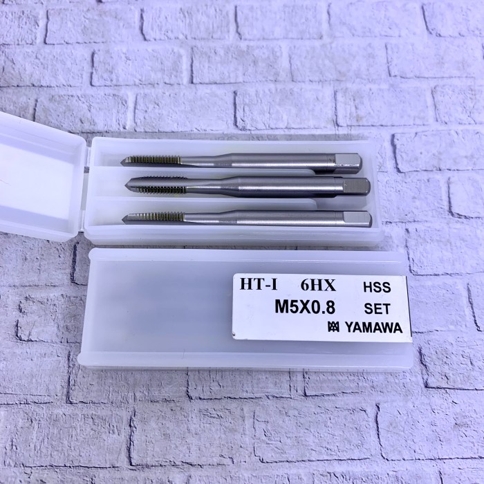 HAND TAP M5 X 0.8 MERK YAMAWA JAPAN ORIGINAL BARU HAND TAP M5X0.8