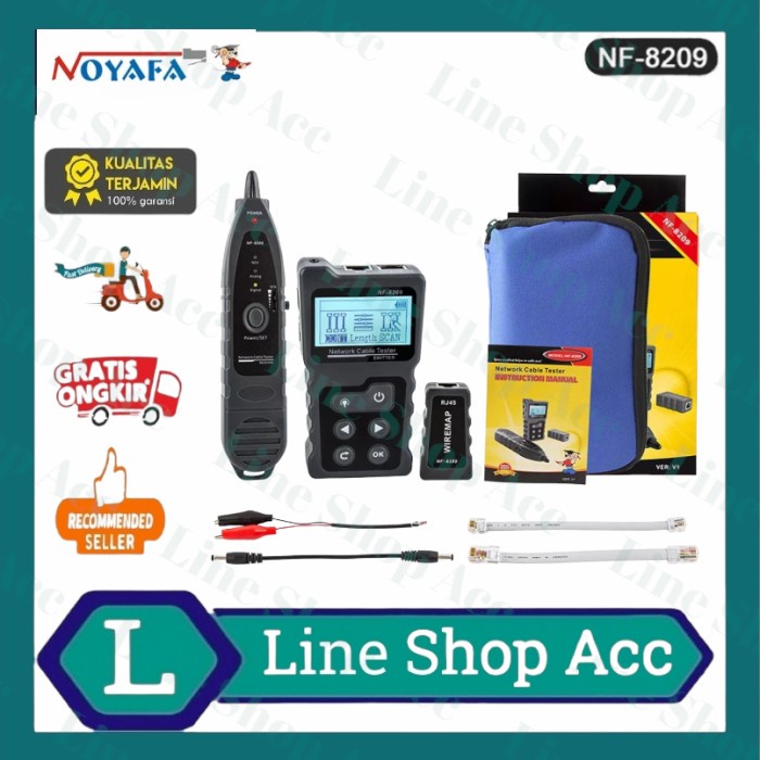 NOYAFA NF 8209 Network Cable Tester / Kabel Lan Tracker