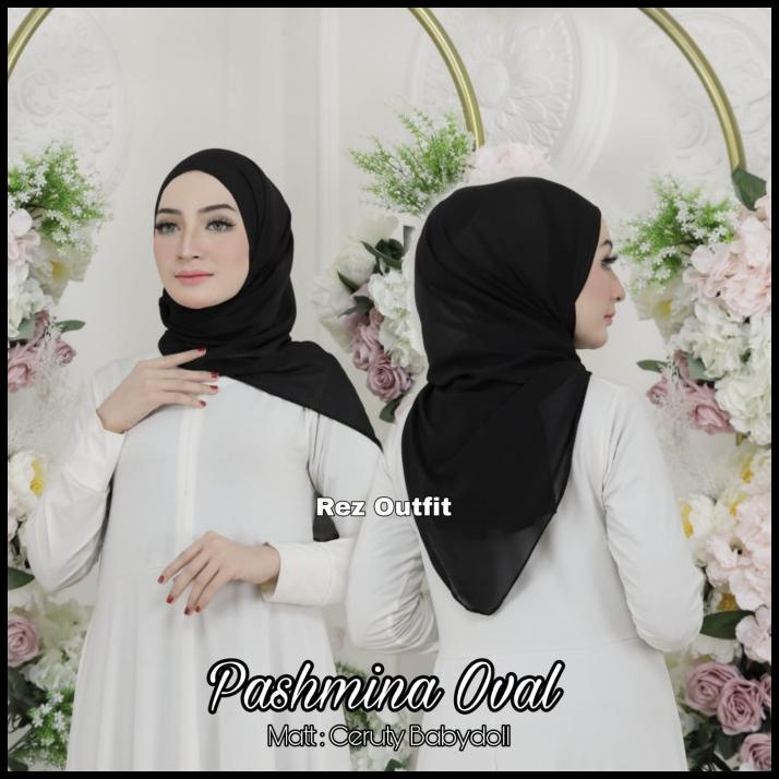 Jual Pashmina Curve Pashmina Ovale Ceruty Baby Doll Shopee Indonesia