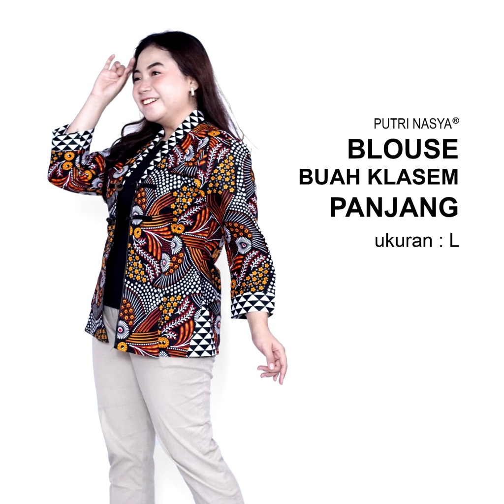 Atasan Batik Blouse Big Size Wanita Lengkap M-L-XL-2L-3L-4L-5L-6L-7L Model Blus Jumbo Seragam Batik / Atasan Batik Big Size Formal / Pakaian Batik Kerja Kantor Wanita Bahan Katun LD 140 / Pakaian Batik Super Jumbo Kekinian Modern Trendy