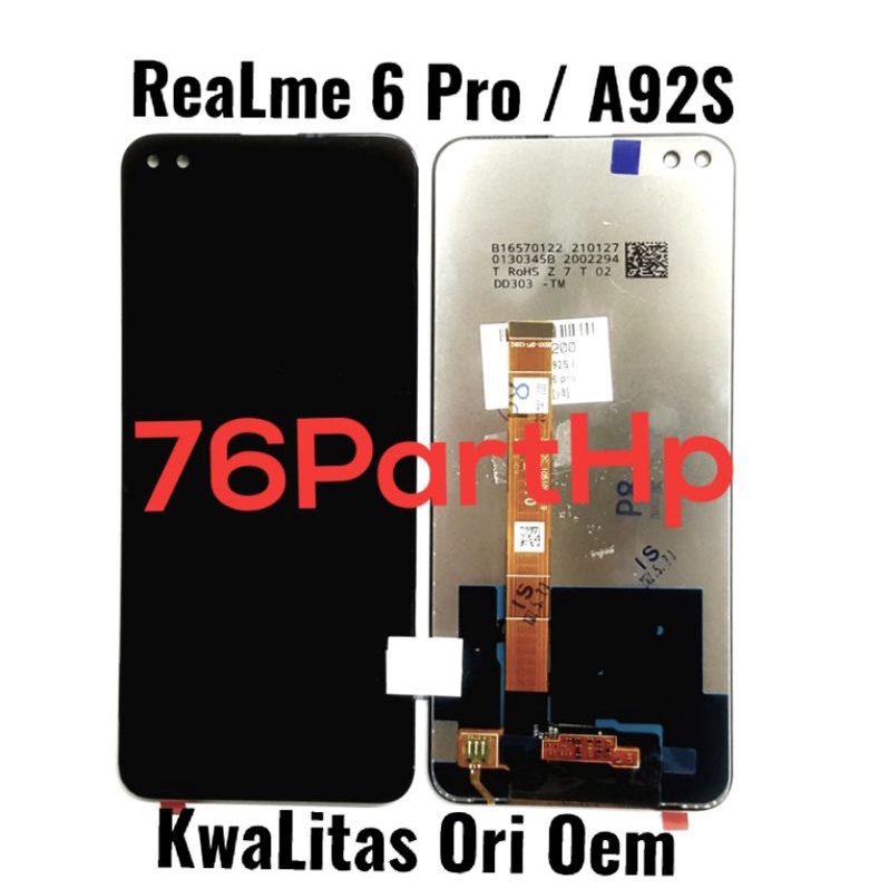 Lcd Touchscreen Fullset Realme 6 Pro - A92S