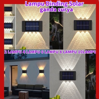 【COD】10LED COB LAMPU DINDING SOLAR TEMBOK TAMAN SOLAR TENAGA MATAHARI OUTDOOR LED SENSOR CAHAYA IP65