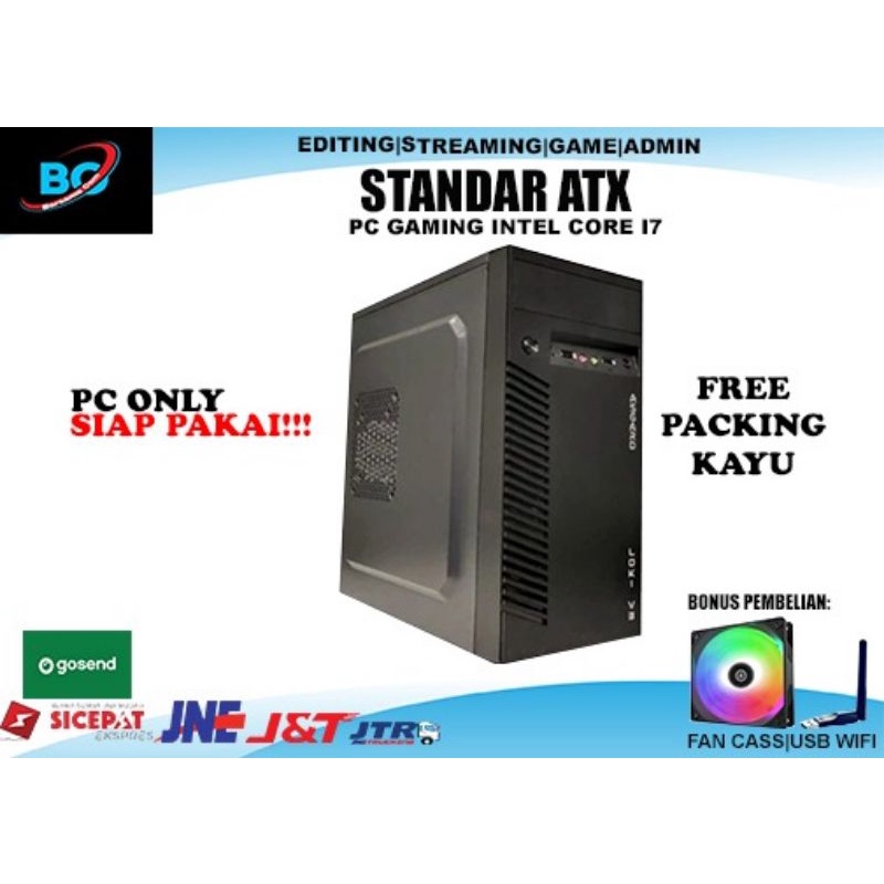 PC gaming termurah Core i7 / Ram 16 gb/ Ssd 240 gb/ Hdd 500gb / vga 2 gb / all new