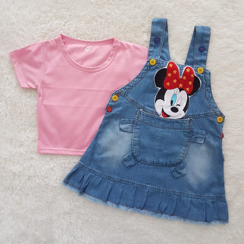 Baju Bayi Minnie Jeans Overall