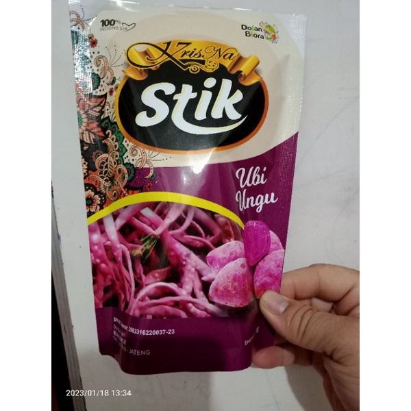 

Cemilan Snack Stik Ubi Ungu manis gurih