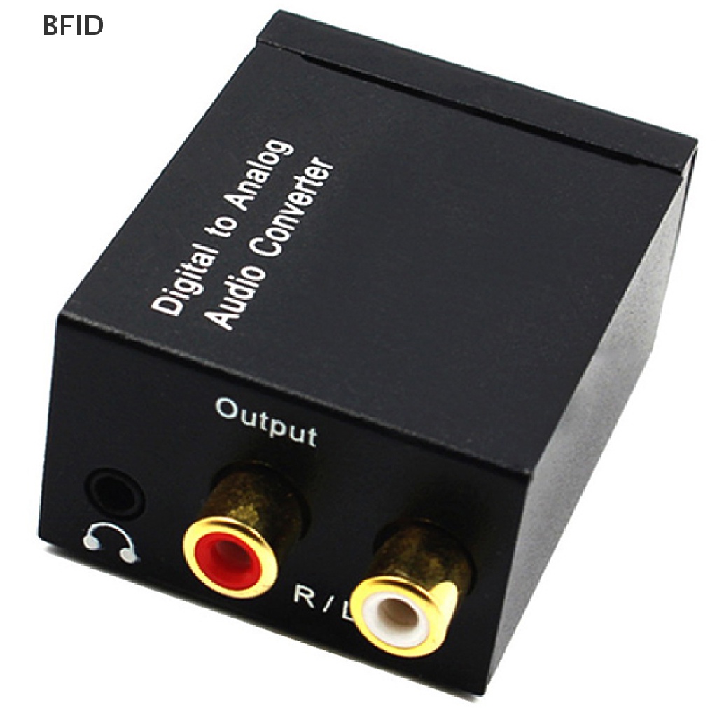[BFID] Optical Coax Toslink Digital to Ana Converter RCA L/R Adaptor Audio Stereo [ID]