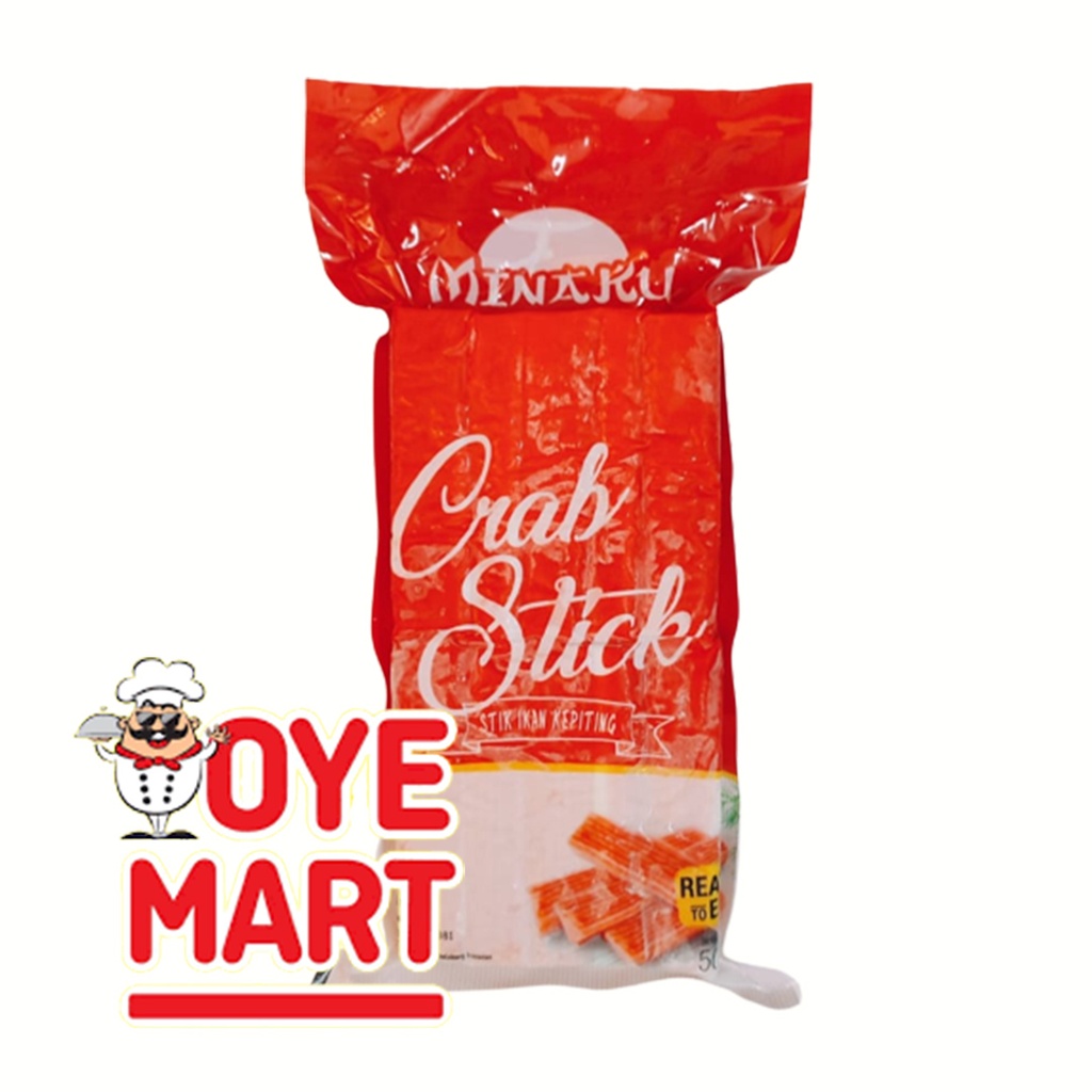 MINAKU CRAB STICK 500GR OLAHAN IKAN RASA KEPITING BERBENTUK STIK HARGA PROMO