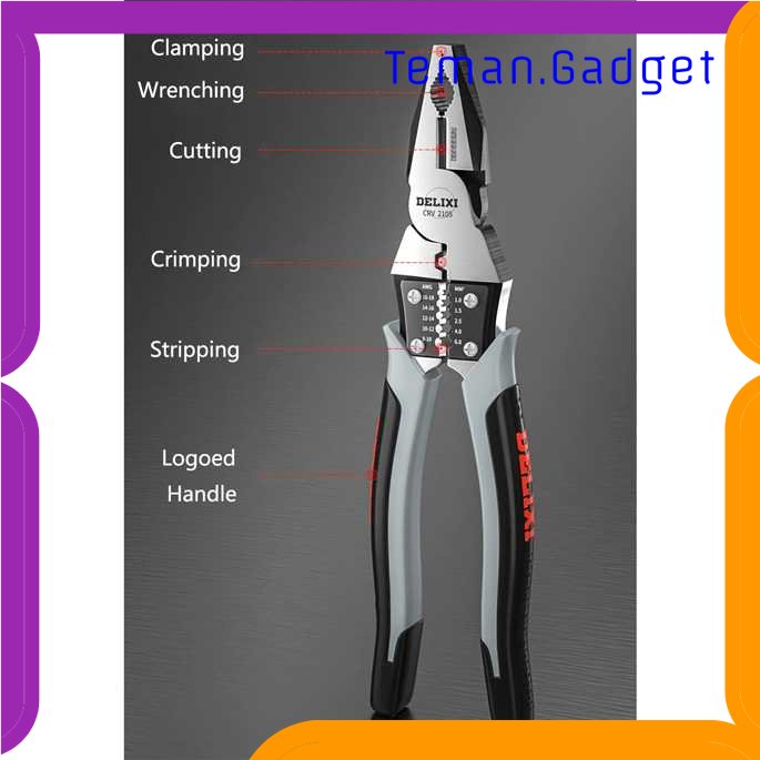 TG-PKK Tang Pemotong Kawat CRV Multifungsi Wire Cutter 9 inch - 2105