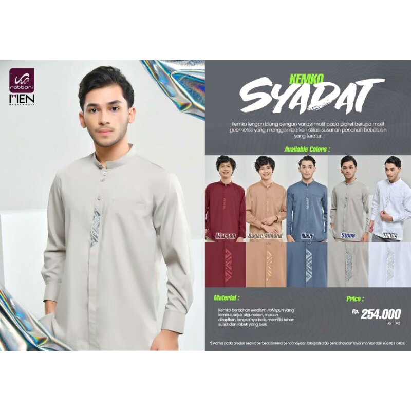 Kemko Syadat Rabbani - Baju Koko Rabbani Terbaru - Baju Koko Lengan Panjang - Baju Koko Terbaru - Ba