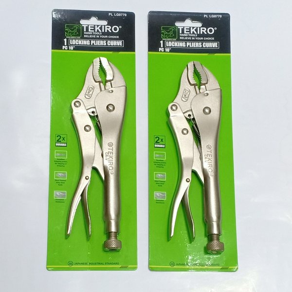 TEKIRO LOCKING PLIERS CURVE 10 inch Tekiro TANG BUAYA BENGKOK 10 in PL-LG0770