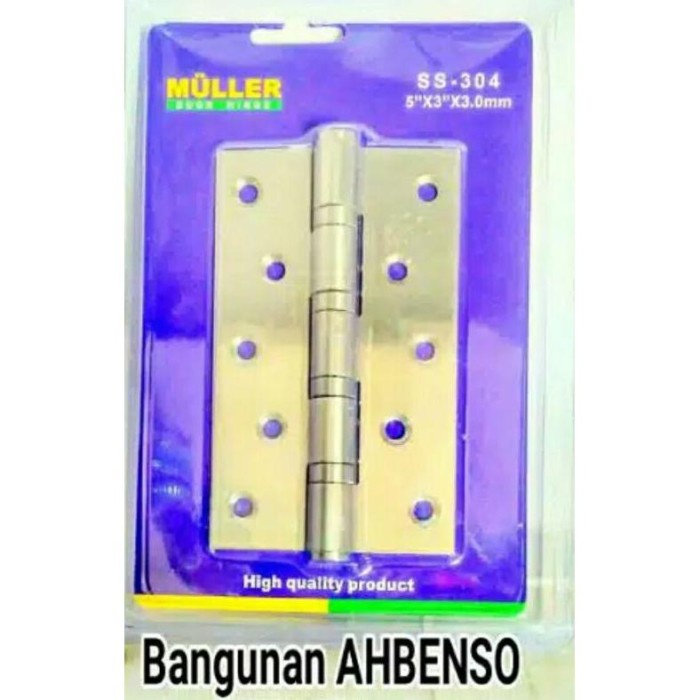 ENGSEL PINTU LUBANG 5 MULLER/ENGSEL PINTU STAINLES STEL 5"MULLER/ENSEL