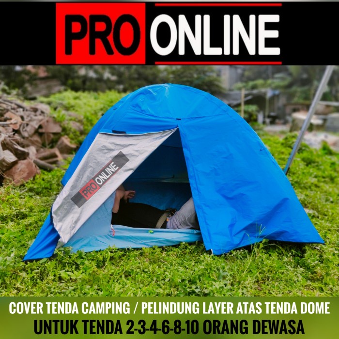 COVER TENDA LAYER - PELINDUNG ATAP TENDA CAMPING - TENDA DOBEL LAYER