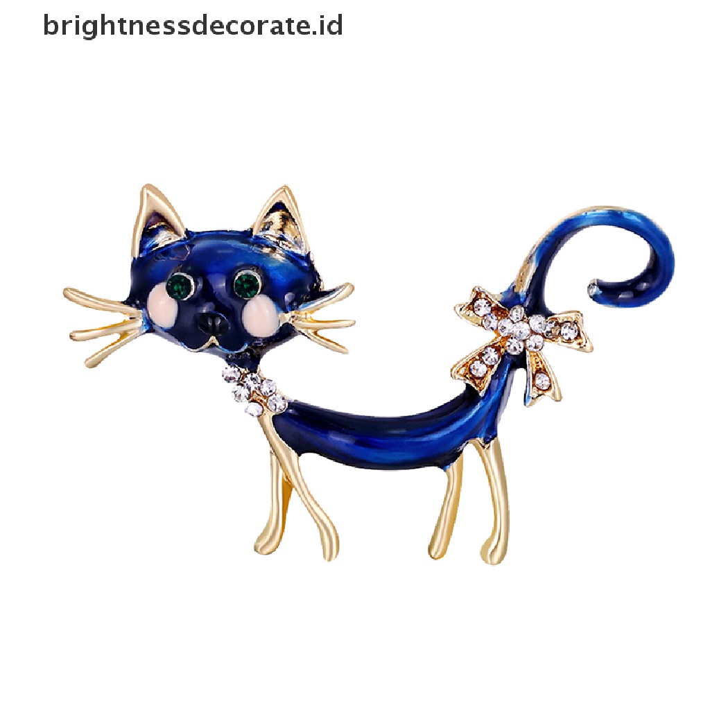 [Birth] Kepribadian Kucing Biru Bros Gadis Wanita Kantor Kasual Bros Pin Hadiah [ID]