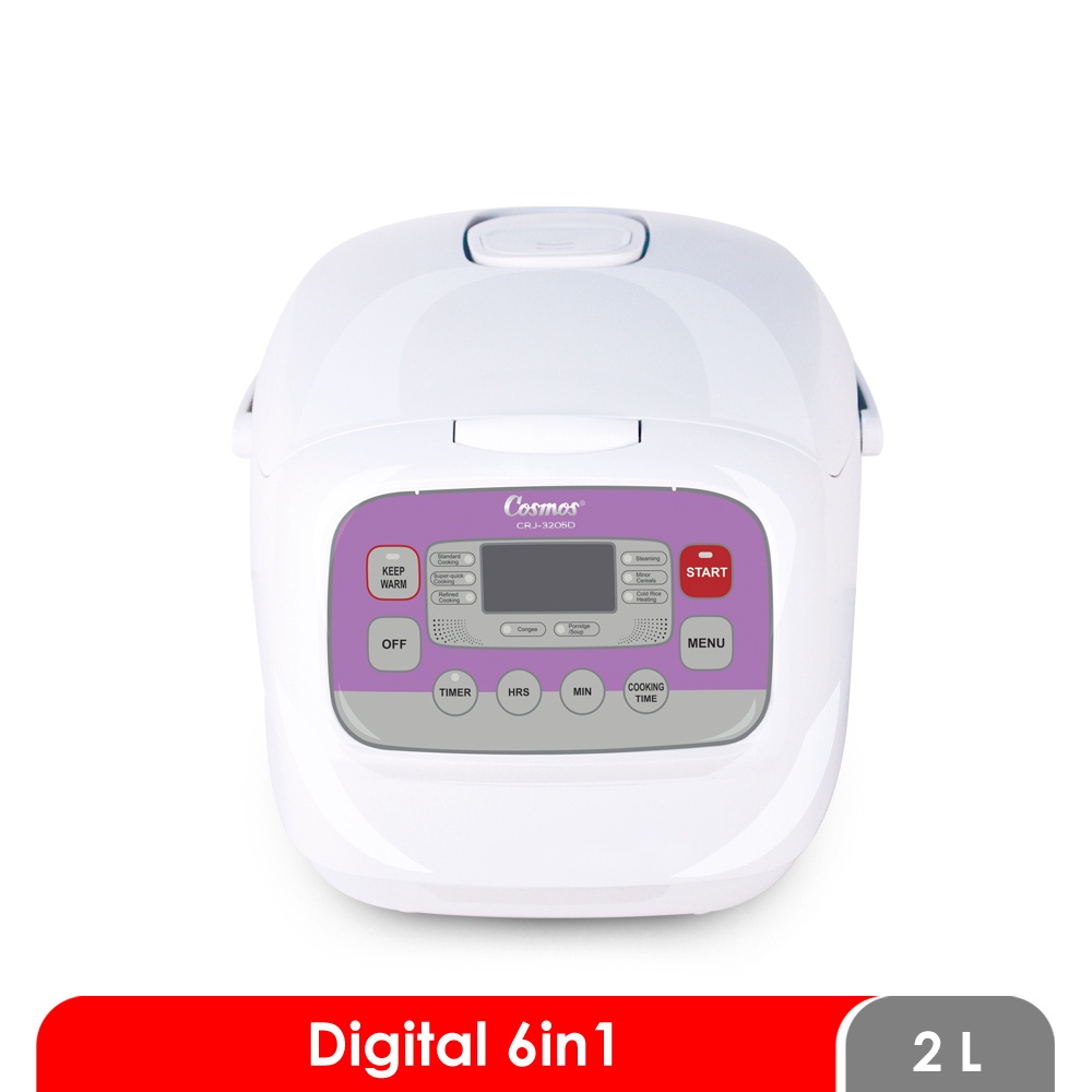 RICE COOKER DIGITAL 2 LITER COSMOS CRJ 3205 D MAGIC COM SERBAGUNA