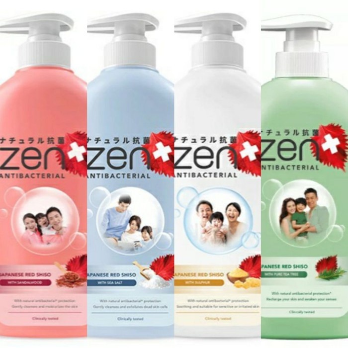 ZEN ANTIBACTERIAL BODY WASH PUMP 480ML