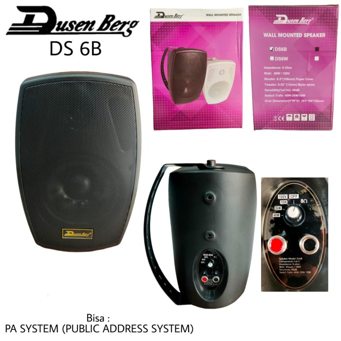 Speaker Pasif Pa System Dusen Berg 6 Inch Bisa 100V 8 Ohm Original Sni #Original
