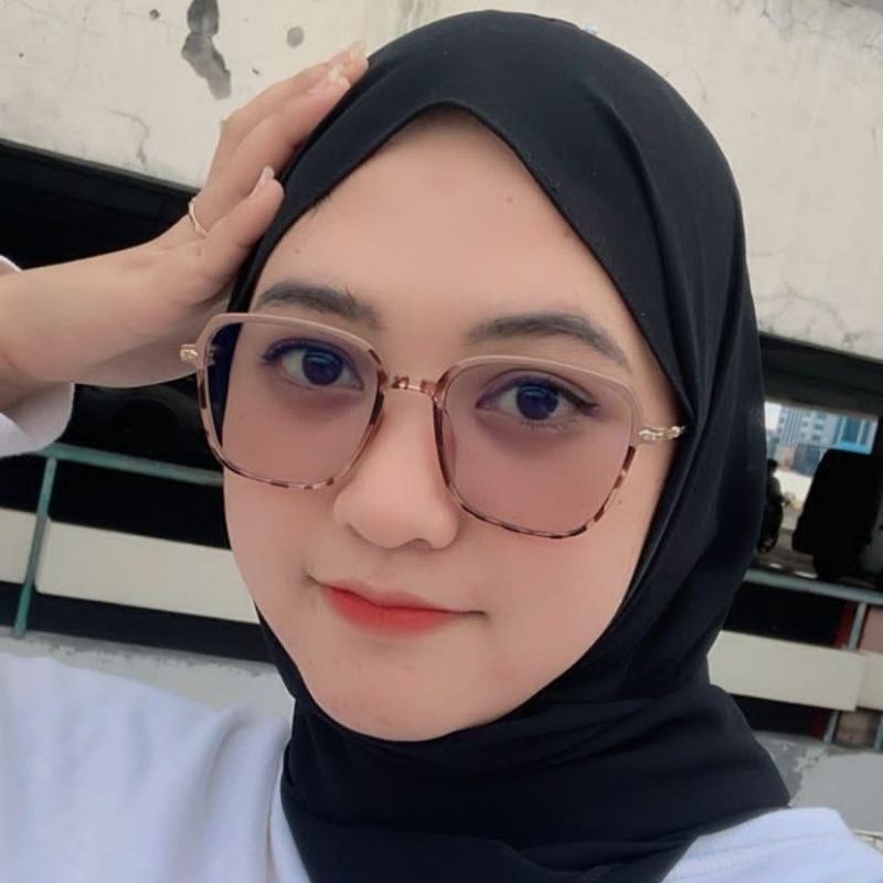 Frame Kacamata Wanita Bisa Buat Minus Photocromic Kacamata Kotak Besar Kacamata
