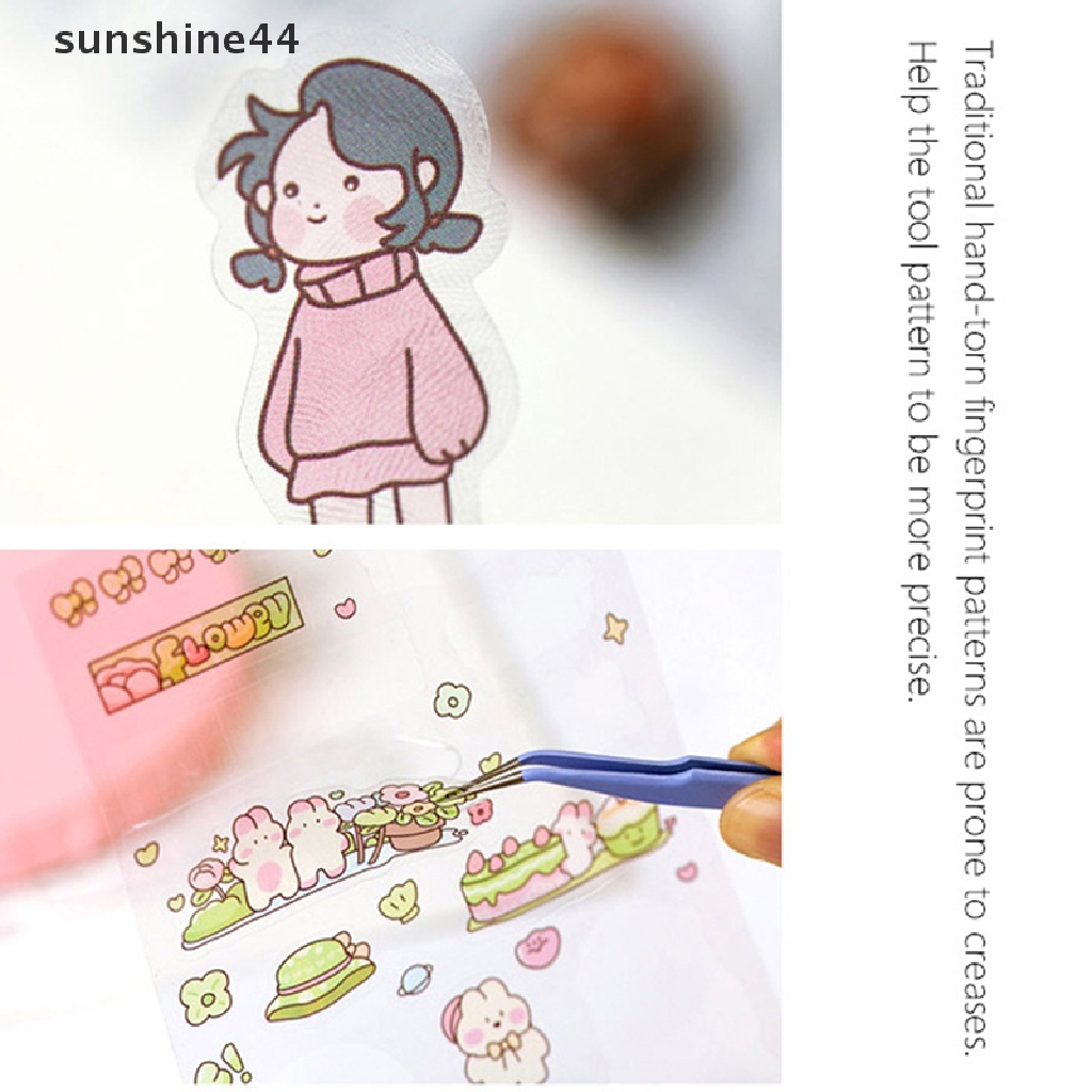 Sunshine Candy Color Ujung Lurus Dan Lengkung Pinset Nippers Macaron Color Tape Stiker Alat Scrapbooking Jurnal Kawaii Stationery DIY Tweezer Tool.