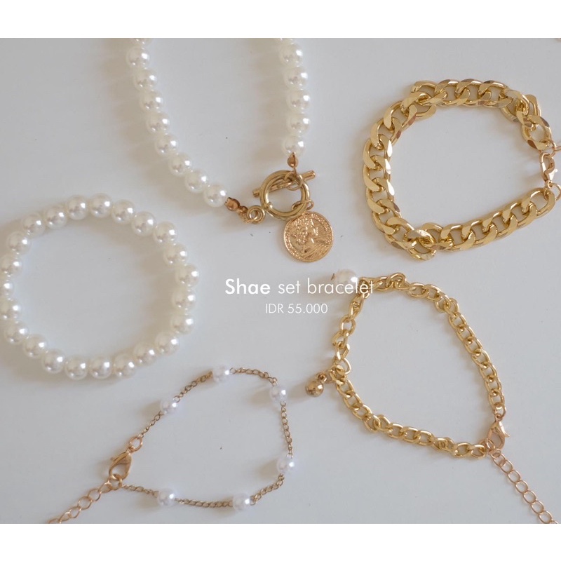 Ark.co - Shae Set Bracelet gelang tangan tumpuk kekinian