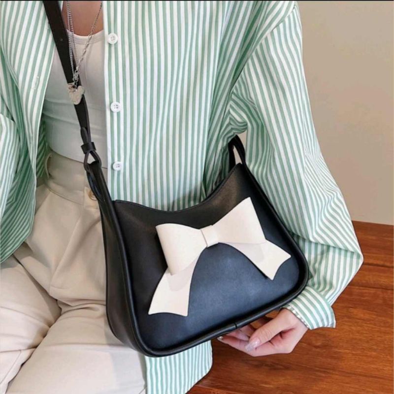 Tas selempang shoulder wanita mozza ribbon