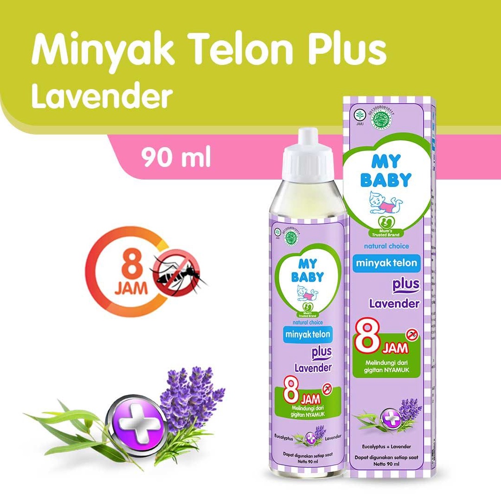 MY BABY Minyak Telon Plus Lavender - Minyak Bayi Anti Nyamuk 8 Jam