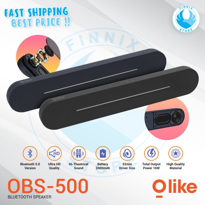 Olike Oase S5 / Obs-500 Bluetooth Speaker Portable - Garansi Resmi